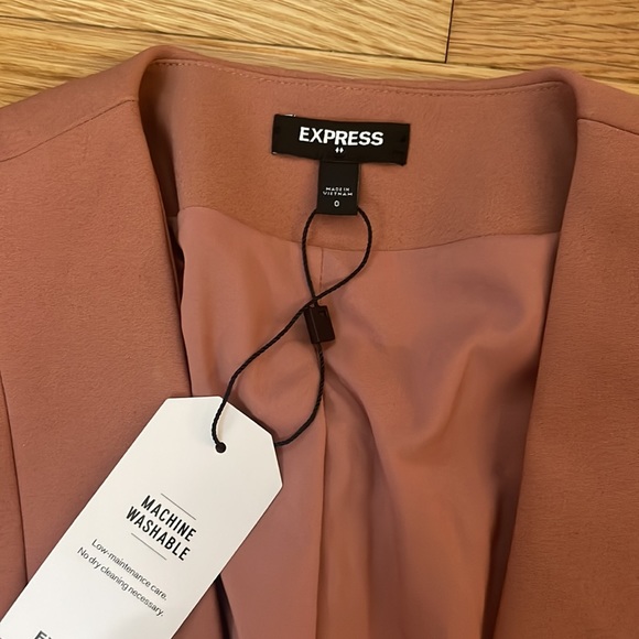 Express mauve blazer with zipper jackets - Picture 4 of 4